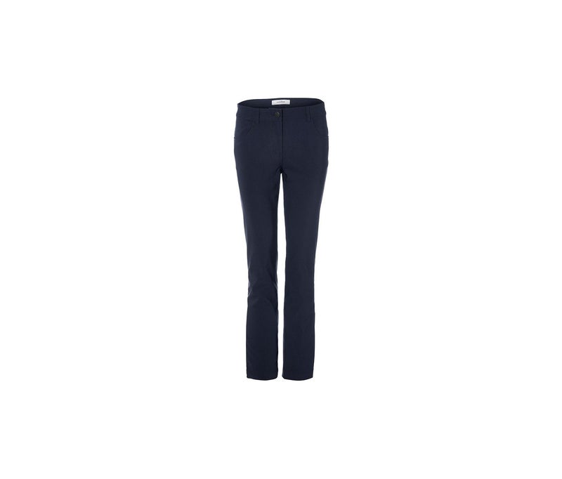 Tchibo Women Regular Fit Plain Skinny Pants, Dark Blue - Image 2